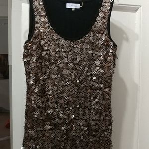 Calvin Klein sequin top